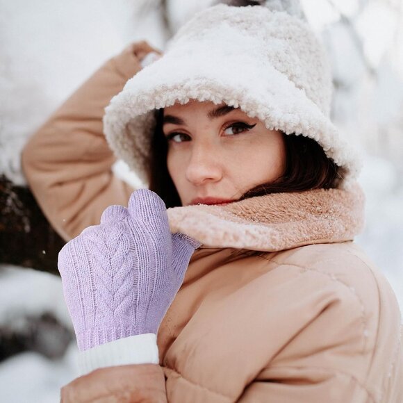 Women Winter Gloves, Touch Screen Texting Gloves, Elastic Soft Warm Knit Lined, - Picture 6 of 6